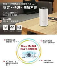 在飛比找Yahoo!奇摩拍賣優惠-【丹尼小舖】TP-Link Deco M4 Mesh無線網路