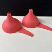 Tupperware Funnel Large Hershey Kiss Shape Vintage Collection Salmon Orange