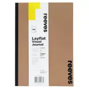 Reeves Visual Journal Layflat Kraft Cover 30 sheets - A4