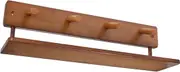 iplusmile Wall Mounted Coat Rack with Shelf Decorative Wood Hooks for Entryway Bathroom Kitchen Hanger Design for Coats Bags Towels Space Saving Storage