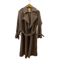 在飛比找蝦皮購物優惠-Lee AURALEE外套 長版風衣 大衣羊毛 素色 米色 