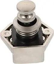 POPETPOP 1Pc Push Button Lock for Cabinet Door Durable Button Handle Lock for Motorhome and Camper Keyless Door Knob Latch for Cupboard and Wardrobe Compact Design