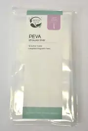 Zena Home PEVA Shower Curtain Liner Lightweight 70" x 72" Clear 12 Button Hole