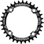 Round Oval Chainring 104 BCD 32T 34T 36T 38T 40T 42T 44T 46T 48T 50T 52T Narrow Wide Single Chain Ring for Road Bikes, Mountain Bikes, BMX MTB Bike