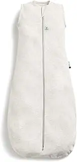 ergoPouch 0.2 TOG Sleeping Bag – Sleeveless – 8–24 Months – Grey Marle Print – Organic Jersey Cotton – Ideal First Sleeping Bag for Arms-Out Sleepers – Safe & Comfortable Design