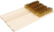 iplusmile 4pcs Pure Copper Wire Cleaning Brush Parts Cleaner Detailing Dish Scrubber Wire Brush Wirebrush Record Electric Nail File Dryer Drill Bristle Power Scrubber Rust Wooden