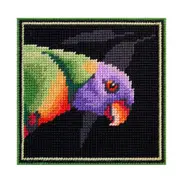 Country Threads Tapestry Printed Rainbow Lorikeet Kit Incl Threads