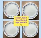 Set/4 Pioneer Woman Blue Floral Rimmed Corelle Dinner Plates New