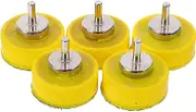 OKUMEYR 5pcs Grinding Disc Handheld Sandpaper Holder Hand Sanding Disc Round Sanding Grinder Disc Grinder Sanding Discs Abrasive Accessories Flexible Sanding Disc Sand Pads Plastic Yellow