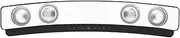 Computer Soundbar, HiFi Stereo Sound with Dual Full Range Speakers 2 Built in Subwoofers, Wide 2.0 Channel Soundstage, Compatible with PC Laptop Tablets