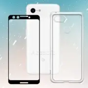 Anti-Shatter Premium Real Screen Protector + TPU Case fit Google Pixel 3 Verizon