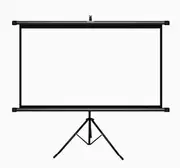 Convenient Tripod Mount Projection Screen, Outdoor Projection Screen High Wide Viewing Angle Movie Screen for Home Movies Outdoor Meetings Indoor Use(186x105cm/73x41in)