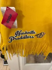 NHL Nashville Predators FOCO OVERSIZED FRINGE SCARF BLACK UNISEX NEW 21180552