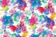 Moda GRADIENTS EUPHORIA 33824 11 White Multi Floral MODA Quilt Fabric WATERCOLOR