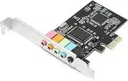 Plyisty PCI E 5.1 Stereo Audio Card, 6 Channel Gaming Sound Card, Internal Sound Card for Windows 7/Vista/XP 32/64-bit, Compatible with DirectSound 3D and EAX Audio Effects