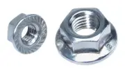1/4-28 Serrated Hex Flange Nuts Flange Lock Nuts Zinc Plated 600 Pieces