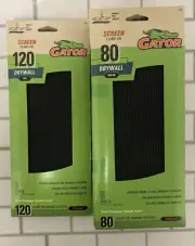 GATOR SCREEN CLAMP-ON DRYWALL SANDING 80 & 120 *17 BOXES *UNOPENED