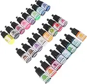 HAWILLOSCH 24Pcs Epoxy Craft Pigment Durable Oily Color Concentrate for DIY Resin Art Non Discoloring Colorant for Scrapbooking and Craft Projects