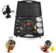 3 Gauges Hydraulic Nitrogen Accumulator Charging System Pressure Gauge Test Kit