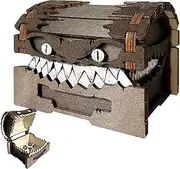 Buhyujkm Wooden Dice Box | Dice Display Box - Exquisite Wooden Crafts Dice Holder Container Large Space for Home Use, Table Game Enthusiasts, Mimic, Refer to description, Unisex