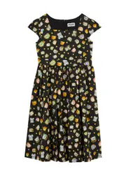 Moschino Kids Printed Cotton-poplin Dress (10-14 Years) - Black - 14YR (14 Years) 14YR (14 years)