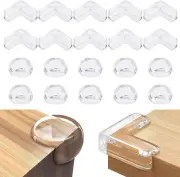20 Pack Table Corner Protector, Premium Clear Furniture Corner Protector, Strong