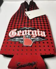 Georgia "The Peach State Collectible Bottle Cooler/Koozie (8") Heavy Duty