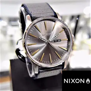 NIXON SENTRY 單寧藍 藍色 尼龍錶帶 帆布錶帶 皮錶帶 男錶 女錶 手錶 穿搭 A105-2068