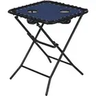 Outdoor Expressions Blue 18 In. Square Steel Folding Side Table ZD-T1022-B26