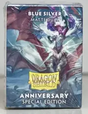 Dragon Shield Blue Silver Matte Dual Anniversary Special Edition 25 Years