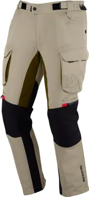 Bering Freeway, textile pants waterproof , color: Beige/Black , size: L