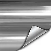 VViViD Silver Mirror Chrome Cast Vinyl Wrap Self-Adhesive Film Decal Air-Release Bubble and Air Free 3mil (1ft x 5ft)