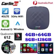 Carlinkit Wireless CarPlay Box Auto Android 13 QCM6125 4GLTE GPS Adapter Video