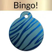 Custom Engraved Dog Tags Personalized Dog Collar Pet Tags Engraved ID BLUE TIGER
