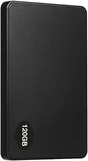 120GB USB2.0 Portable Hard Disk Mobile Hard Drive High-speed Transmission Large Capacity Shockproof Plug and Play Black Black 120GB