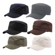 Army Plain Hat Classic Cadet Field Military Cap Style Patrol Baseball Adjustable