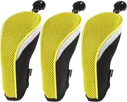 Andux 3pcs/Set Golf Hybrid Club Head Covers Interchangeable No. Tag Pack of 3