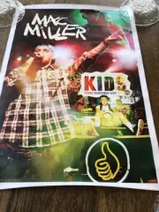 Mac Miller KIDS Kicking Poster 17x25” on vinyl canvas, New (C)