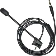 Professional Grade Gaming Microphone Boom Mic Cord for QC35 II & QC35 Headphone Compatibility with Mainstream Consoles