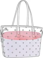 [DGAZ] Lightweight Purse Organizer Insert for MCM Liz Visetos Tote Bag,silk and DupontPaper handbag inner for Luxury Bags