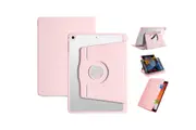 Rotating Case for iPad mini6 2021 Leather Swiveling Protective Cover-Pink