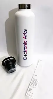 h2go Electronic Arts EA Games White Stainless Steel Water Bottle 24 fl oz 2021