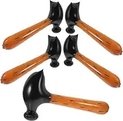 Toyvian 5pcs Inflatable Hammer for Handle Pool Accessory for Parties Fun Activities and Playroom Easy to Inflate Birthday Present