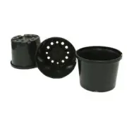 140mm Squat Plastic Round Pot x 200pcs - Seedling & Propagation