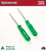 2 X SIDCHROME SCREWDRIVER MADE AUSTRALIA LIMITED VINTAGE