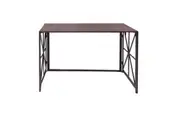 FORET Computer Foldable Desk Office PC Laptop Table Study Workstation Home Antique Metal