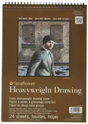 Strathmore 400 Series Heavyweight Drawing Pad 9x12 24 Sheets Cream Paper