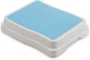 Croydex PA661422 Bath Step, Slip Resistant Bathroom Safety and Mobility Aid, White/Blue, One Size