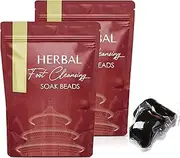 Natual Botanical Foot Cleansing Soak Beads Body Slimming Detox Foot Bath, Herbal Botanical Foot Cleansing Soak Beads, Leg Slimming Foot Bath, for Men and Women, Relieve Fatigue (20pcs)