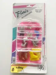 Vintage Flair Barbie Accessories And Bag By Flair Shoes/Boots Sandi Ms Flair